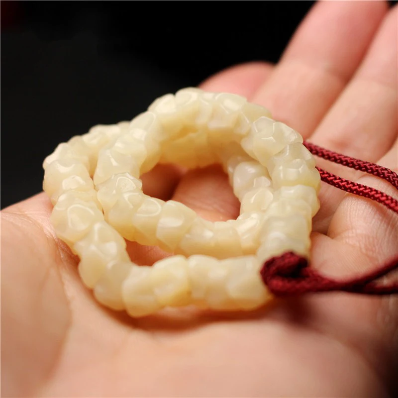 

Бусины, браслет в тибетском стиле, резьба по кости высокой плотности, бусины из семян пассиона, бусины в форме завитков.