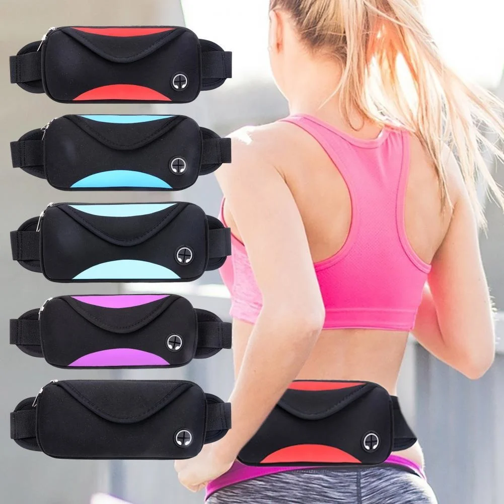 

Useful Waist Pack Key Holder Men Fanny Pack Fitness Belts Convenient Smooth Hollow Out Folding Belt Waist Pouch