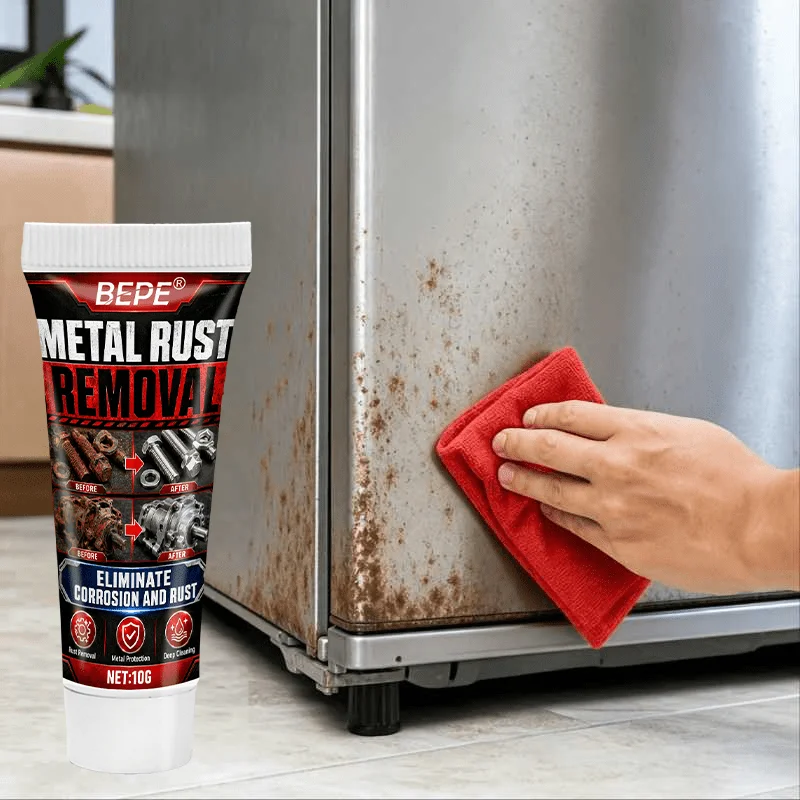 Metal Rust Remover Anti-Rust Paste, Fast-Acting Anti-Corrosion, for Fridge, Sink, Scissors & Metal, Long-Lasting Protection