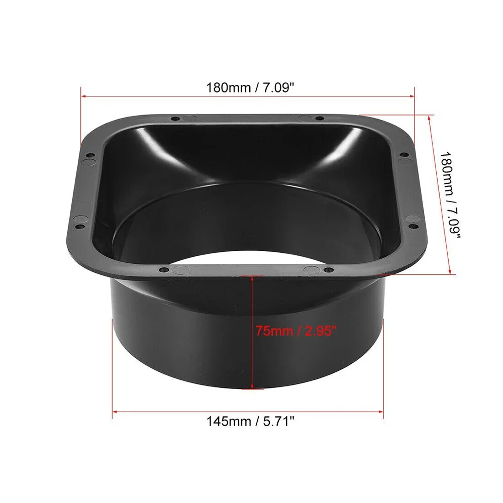 Exhaust Duct Air System Vent Hardware ABS Round Pipe Flange Seat Aluminum Tube Air Ventilation Hose Connector 100/150mm