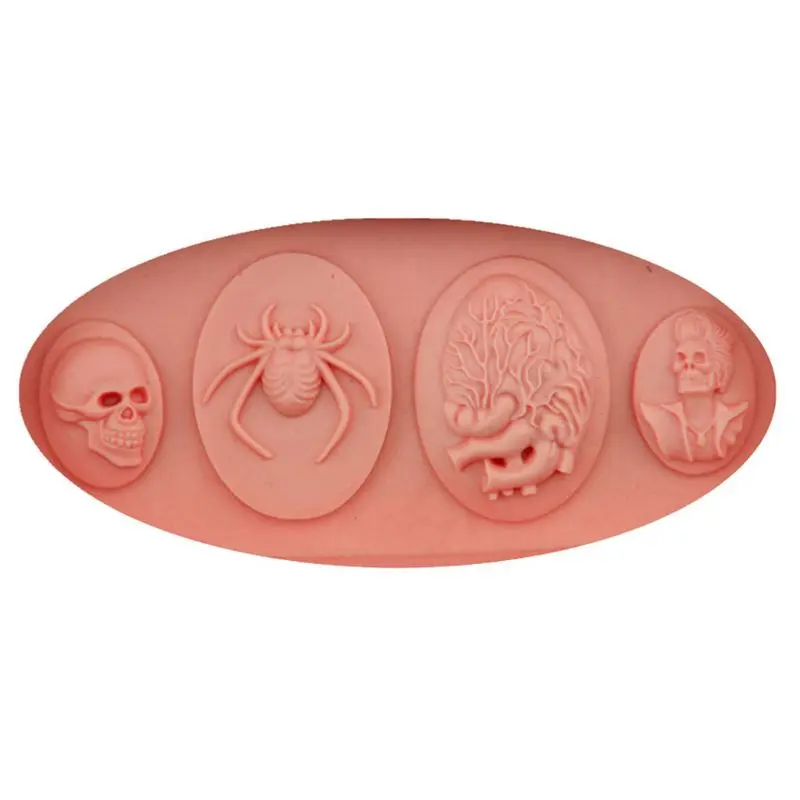 Halloween Resin Silicone Mold Skeleton Epoxy Casting Mold Skull Girl Molds