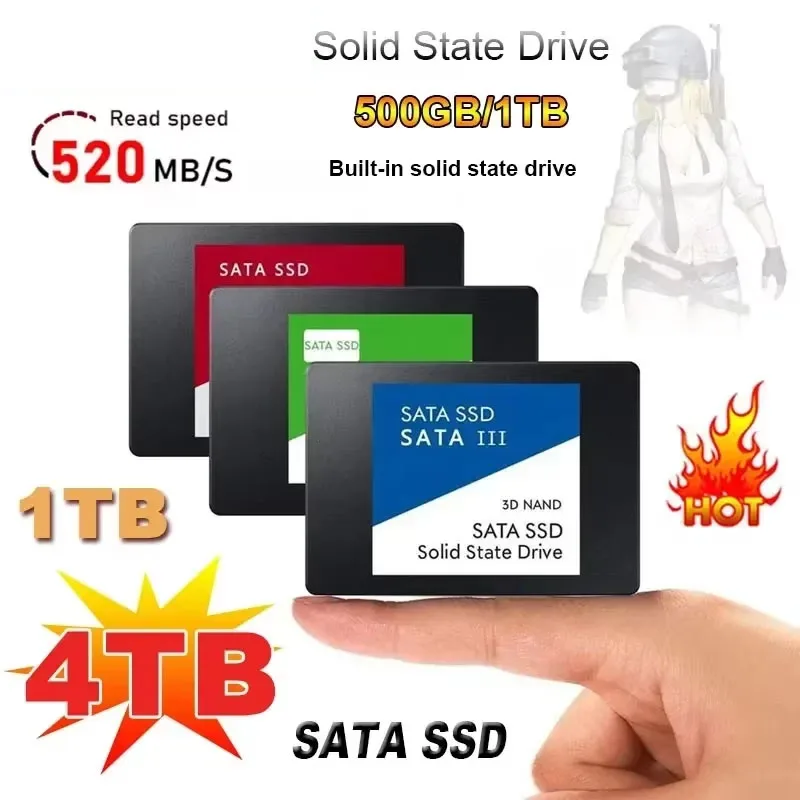 4TB Solid State Disk SSD High Speed 500G 1TB 2TB Internal HDD Hard Drive Sata3 2.5 Inch For Laptop Microcomputer Desktop view 6