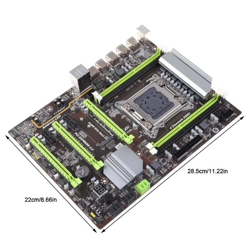 K0EA BTC X79T Miner Motherboard DDR3 x 4 Memory Slot VGA USB3.0 for M.