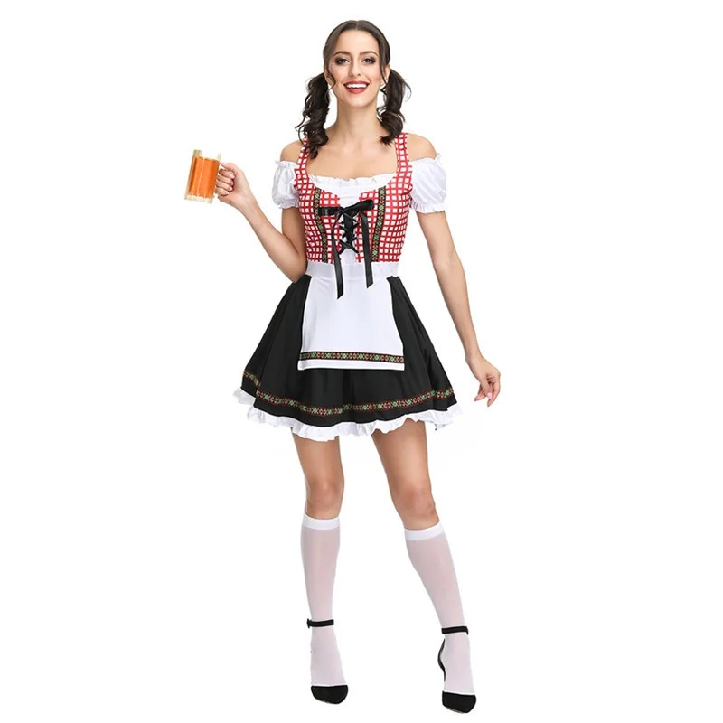 2025 Nuovo loween Bavarese Beer Festival Gonna lunga Costume Bar Abbigliamento tradizionale cinese da donna Festival Outfit