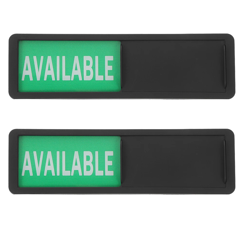 

2pcs Office Slider Meeting Room Available Reserved Door Signs Sliding Door Indicator Privacy Sign For Office Restroom Hotel