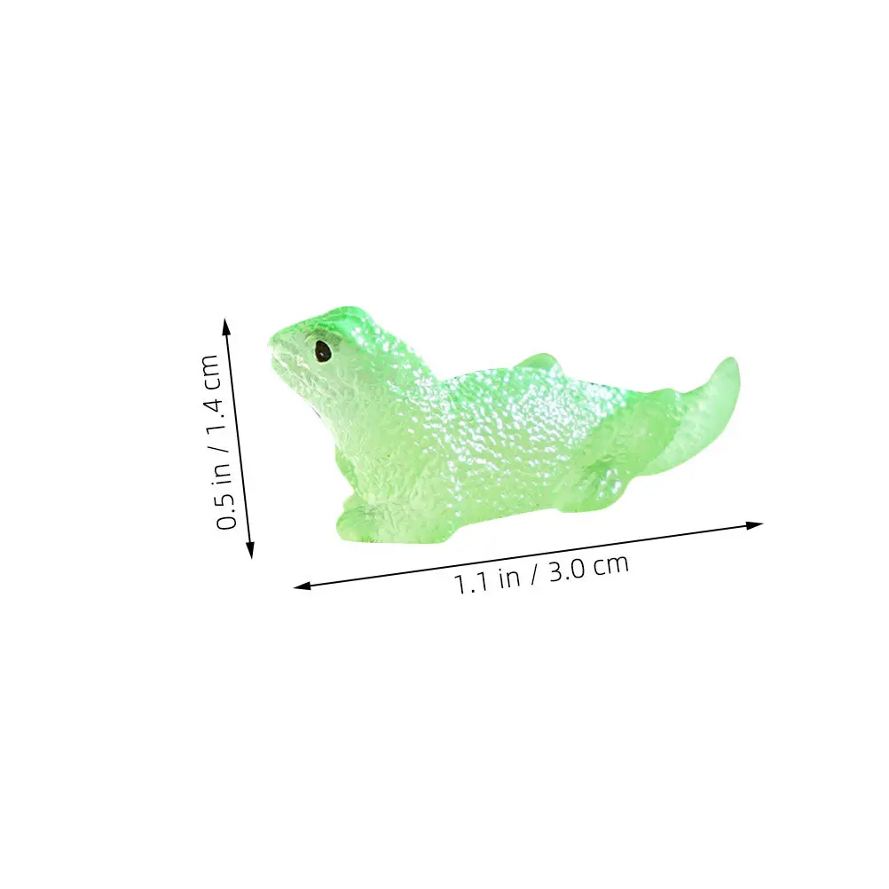 

15Pcs Glow in The Dark Mini Lizard Ornaments Realistic Resin Animals for Fairy Garden Micro Landscape Decoration