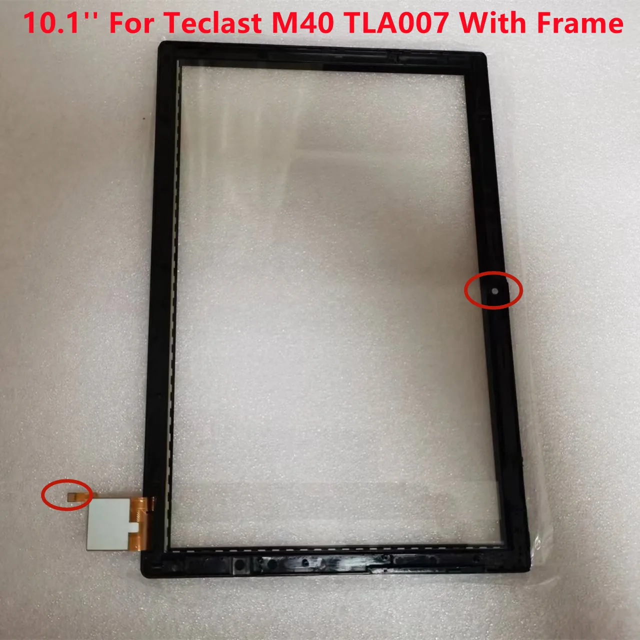 Imagem -06 - Touch Screen Digitizer Painel Sensor de Vidro com Moldura 100 Testado Apto para Teclast M40 Tla007 Não M40 Pro 101 Polegadas Original Novo