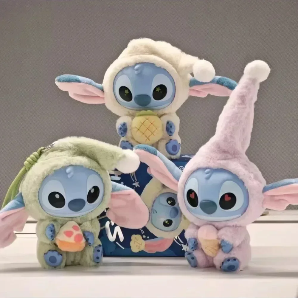 Gran oferta @/bolsa de caja ciega de Stitch, serie Eat Some Thing Before Sleep, colgante de vinilo, bonita muñeca, caja misteriosa, muñeco esponjoso, regalo sorpresa