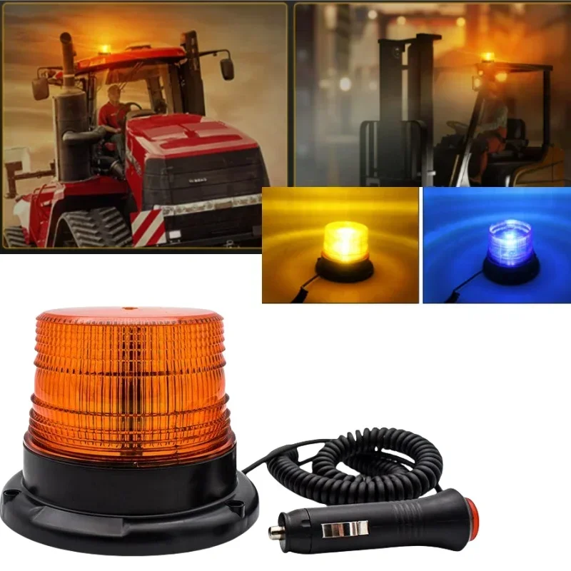 

LED Strobe Warning Light Emergency Beacon for Car Truck Roof Top Magnetic Base Security Auto 12V 24V Universal Flashing Light