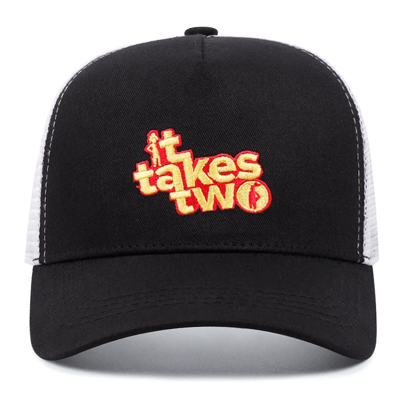 it takes two baseball cap High quality Hip hop women men outdoors mesh cap Sunshade breathable trucker hat