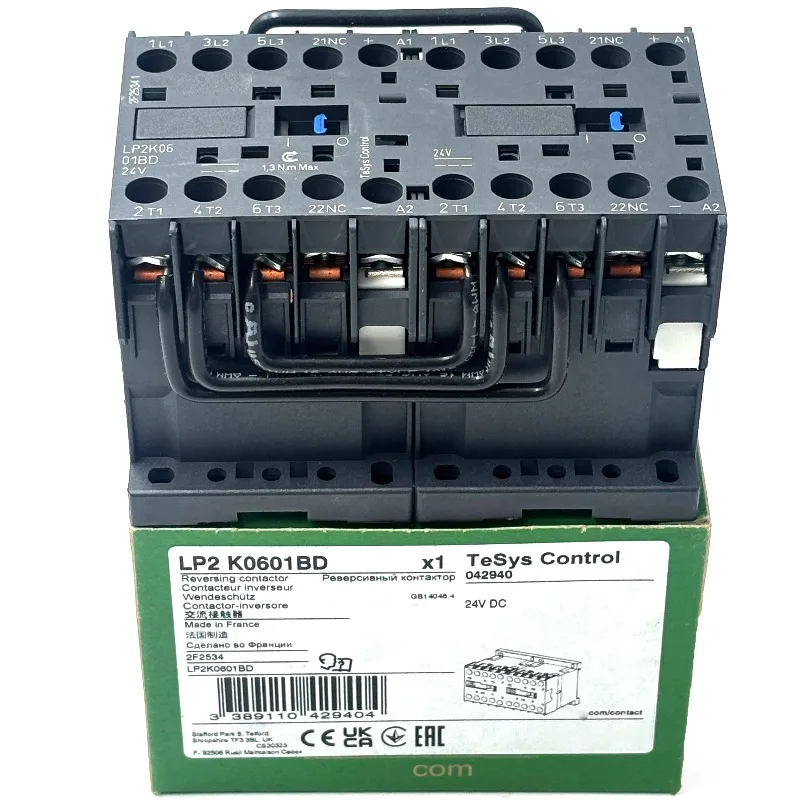 

Абсолютно новый оригинальный промышленный контроллер ПЛК, подходящий для автоматического выключателя защиты двигателя LP2 K0601BD.