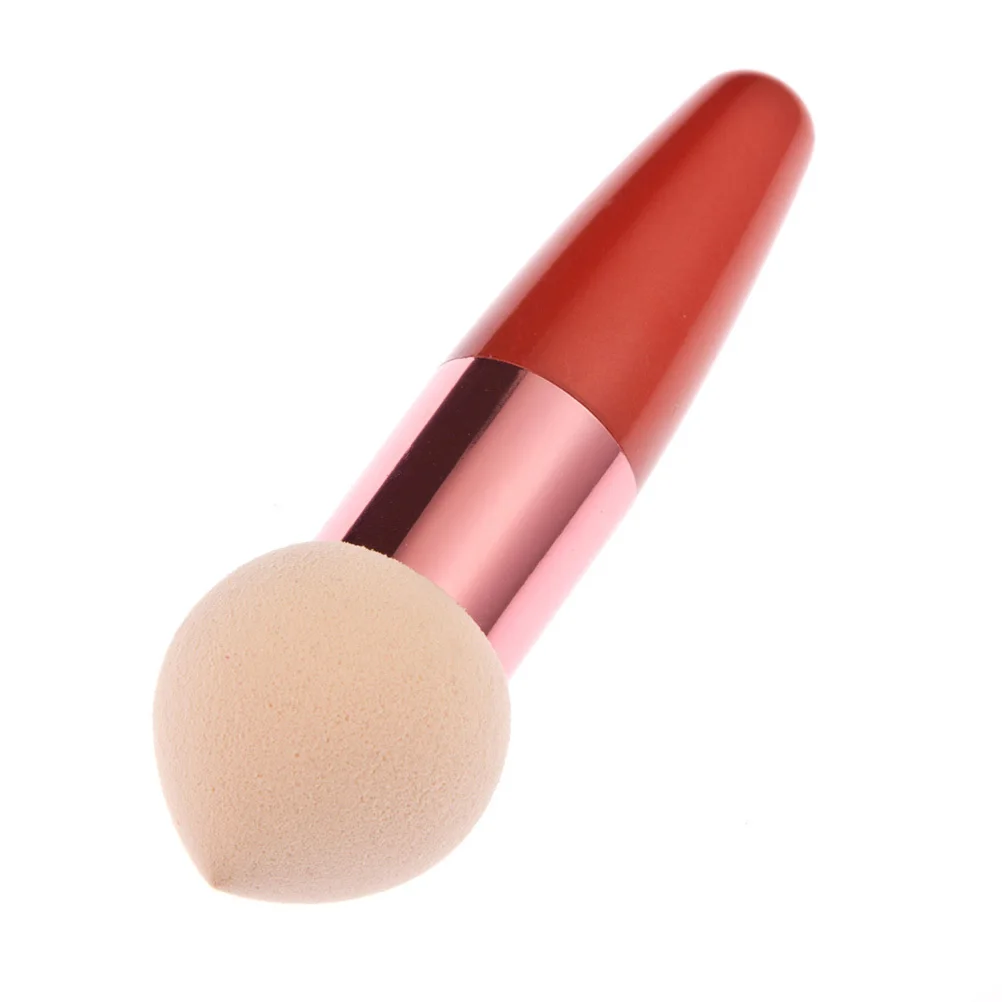 Ensemble d'éponges en forme de gouttelette d'eau, peau rouge et bleue pour crème liquide, fond de teint, correcteur, maquillage pour le visage et les yeux, outils essentiels, 3 pièces