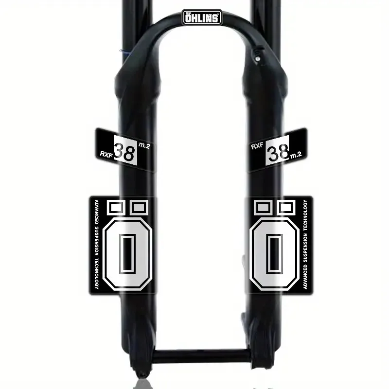 

1Set MTB Fork Vinyl Stickers, Multi-Color Waterproof Decals, Bicycle Suspension Styling Decor