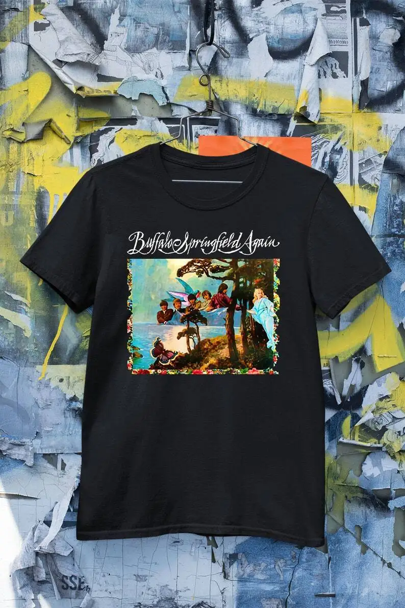 

Buffalo Springfield Again Logo Gift Birthday T Shirt, rock band t-shirt TE3007