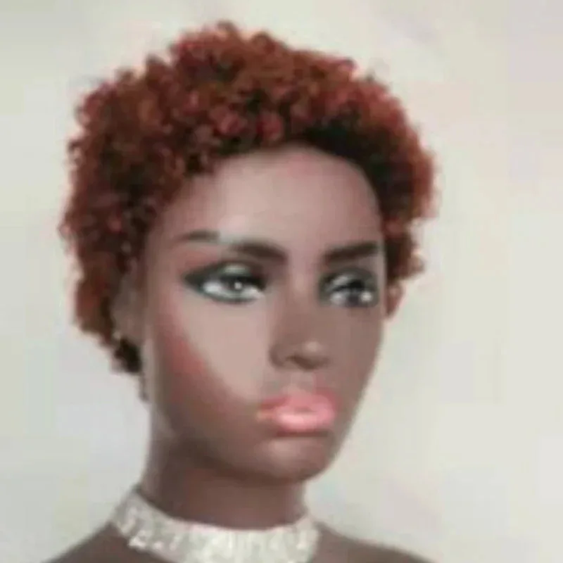 New Fashion Afro Kinky Synthetic Short For Black Women Rose Net Screw Curly Heat Resistant Fiber Wig Daily Use - view 6