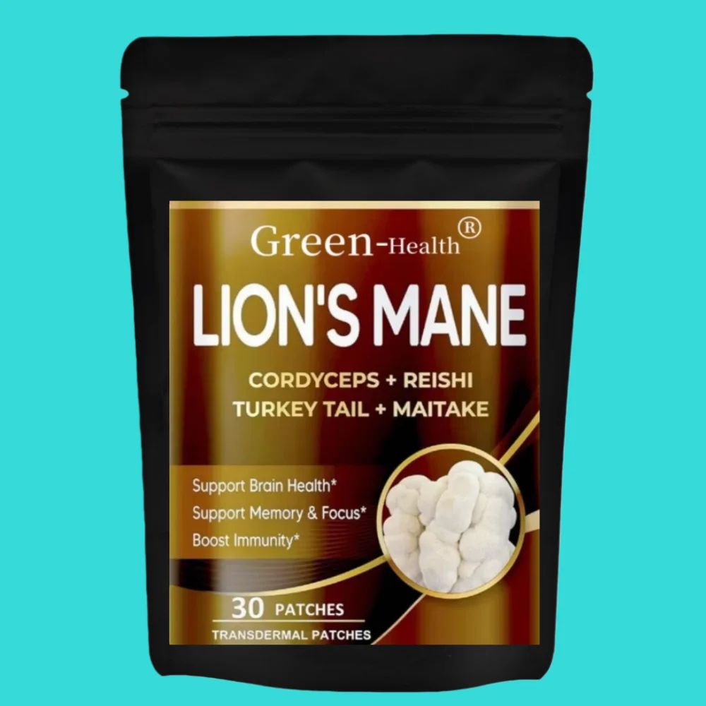 

Пластыри Рейши из 30 штук Lion's Mane Cordyceps: поддержка трансплеевого мозга и энергии