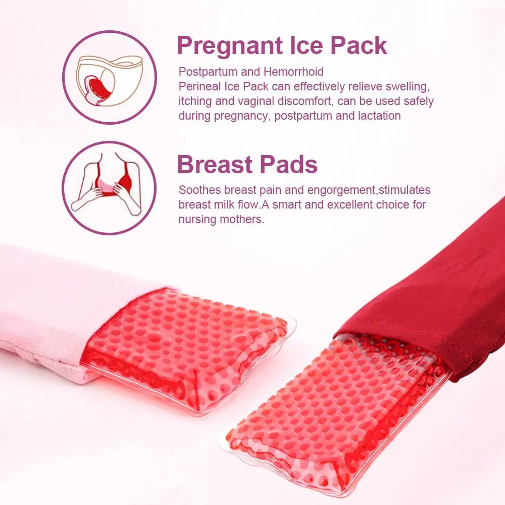 NEWGO Reusable Perineal Ice Pack For Women Postpartum Hemorrhoid Pain Relief  Flexible Hot Cold Vaginial Pack After Pregnancy