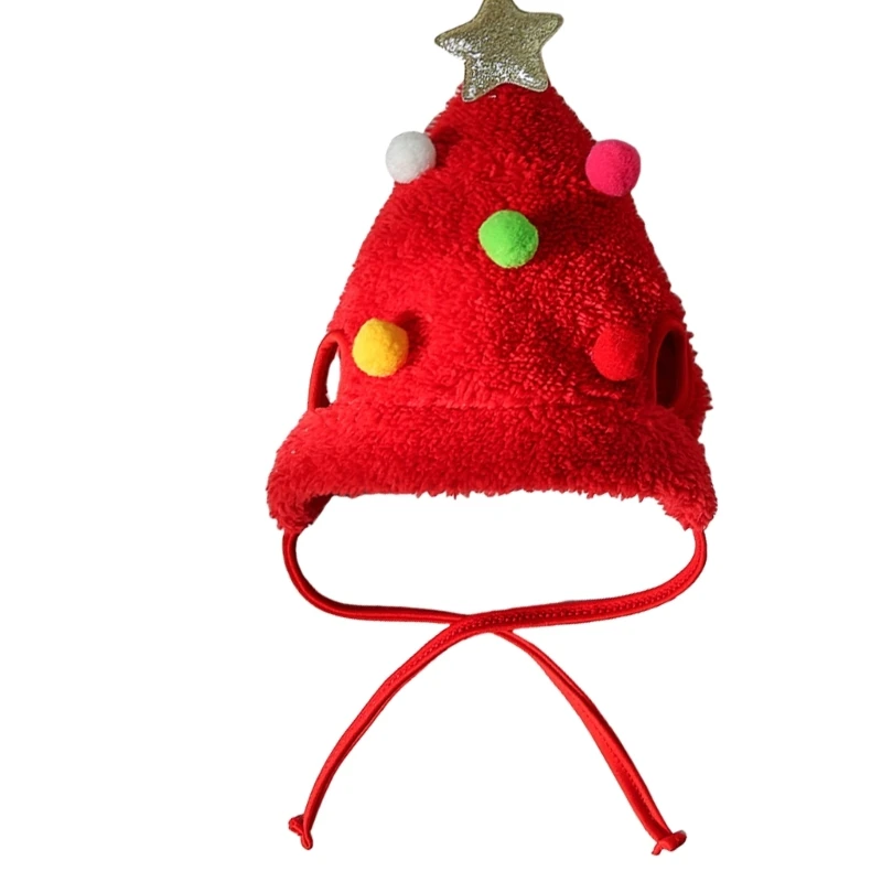 2025 New Dog Christmas Hat Headwear Pet Reindeer Hat Pet Birthday Gift Christmas Tree