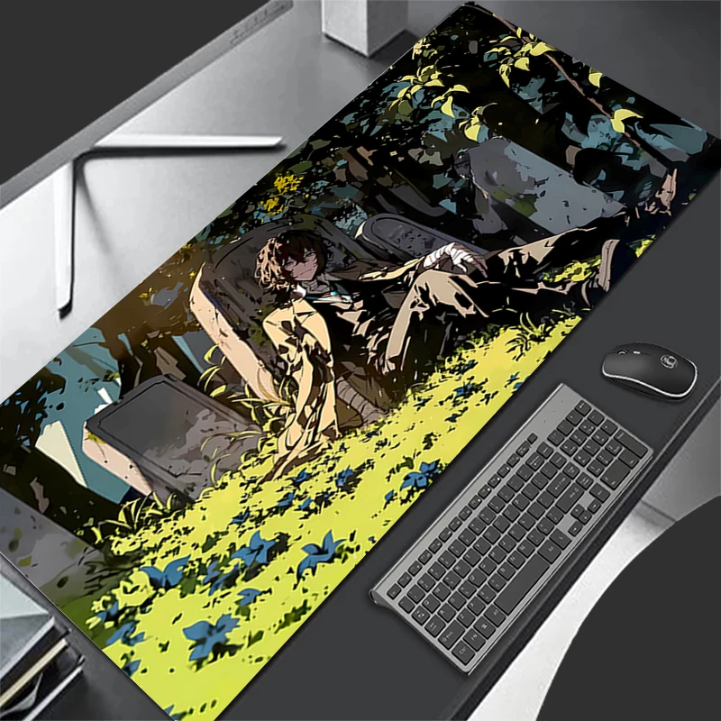 Mousepad Computer Gaming Accessories Anime Keyboard Pad Office PC B-bungo Stray Dogs Rubber Mouse Pad Decoracion Desk Mouse Mat