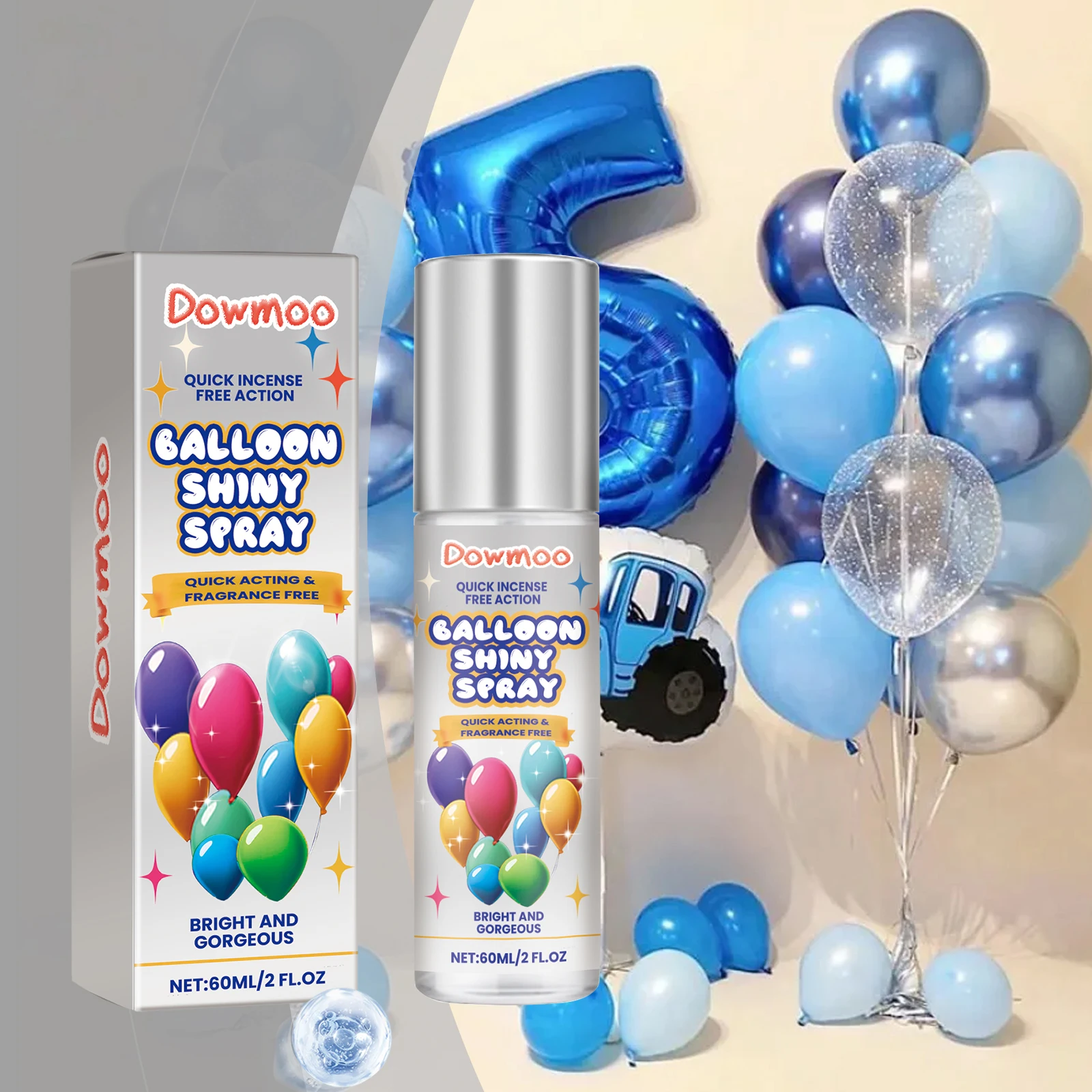 

Balloon Shiny Spray Quickly Brighten the Surface of the Balloon Extending Balloon Lifespan Prevent Oxidation Balloon Gloss Spray