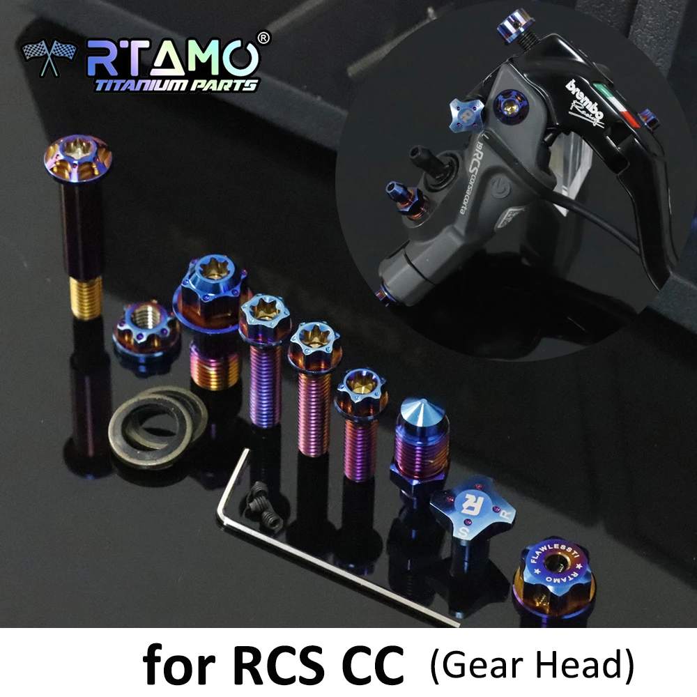 

RTAMO Gr5 Titanium Bolt Brake Pmup Master Cylinder System Screw fit for Brembo 14/15/17/19 RCS Corsa Corta