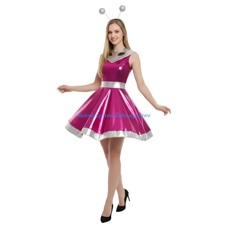 573B Space Alien Costume Accessories Robot Space Outfits Halloween Cosplay Costumes