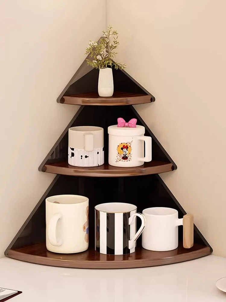 

Home Desktop Corner Multi-layer Cosmetic Ra Kitchen Table Water Cup Storage Organizer Entrance Decorative Small Cup Holder