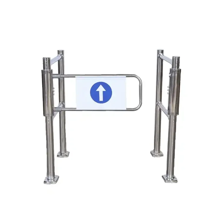 

Турникет-калитка для супермаркетов Zento Manufacture: ручной распашной турникет для кассовых зон