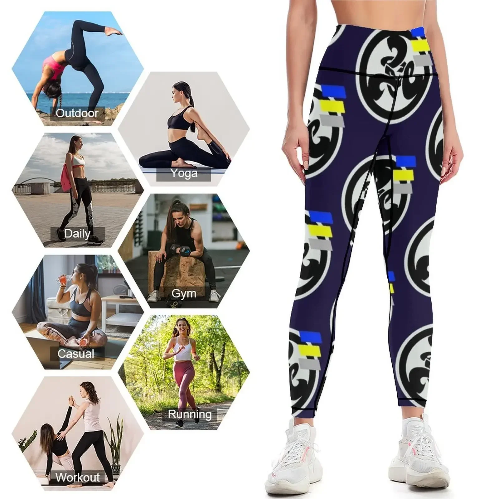 Deep Cut's logo Leggings gym's clothing Fitness woman gym top Women's fitness Womens Leggings