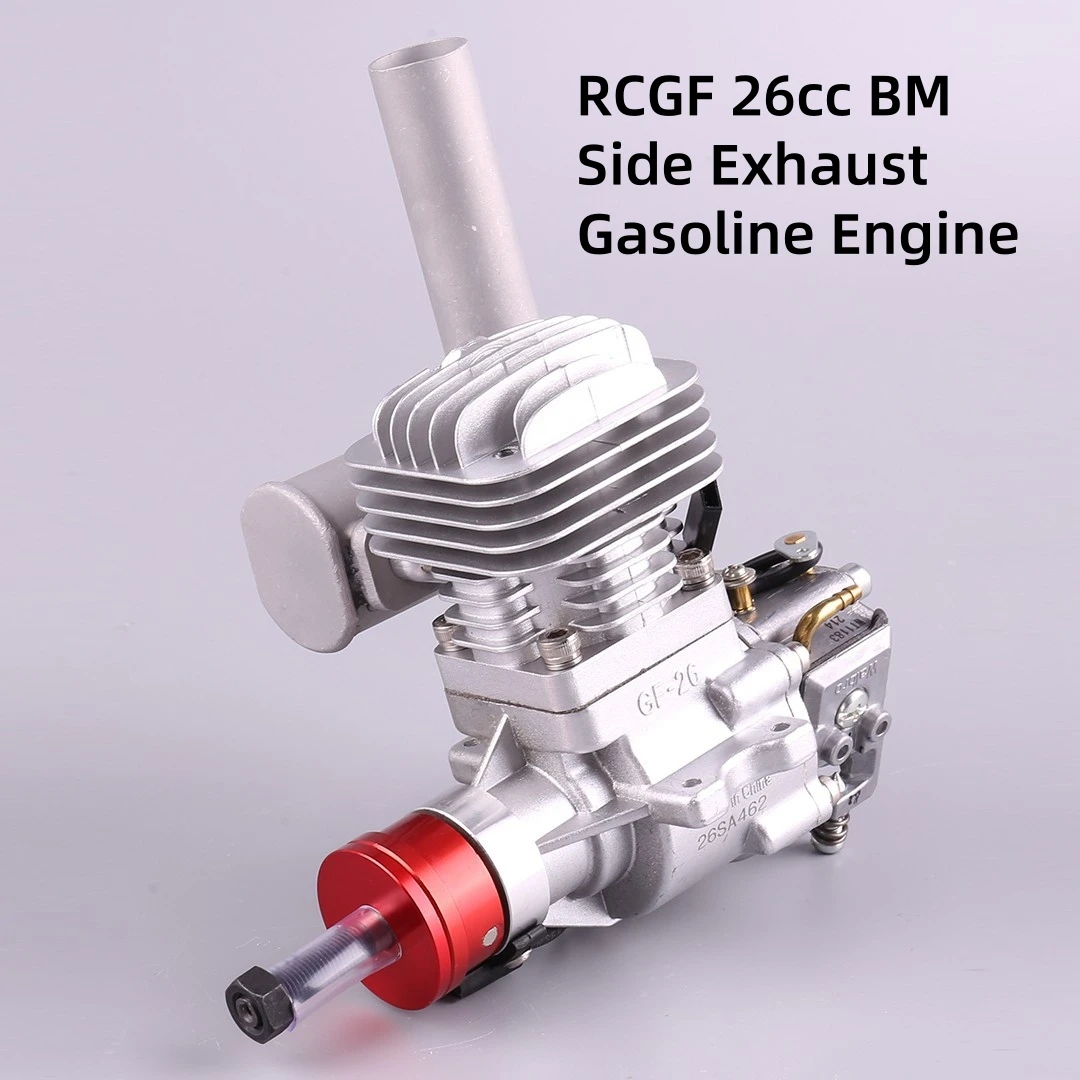 RCGF 26cc BM Side Exhaust Gasoline Engine Two Stroke Aviation RC Model Fixed Wing Aircraft Fuel Engines