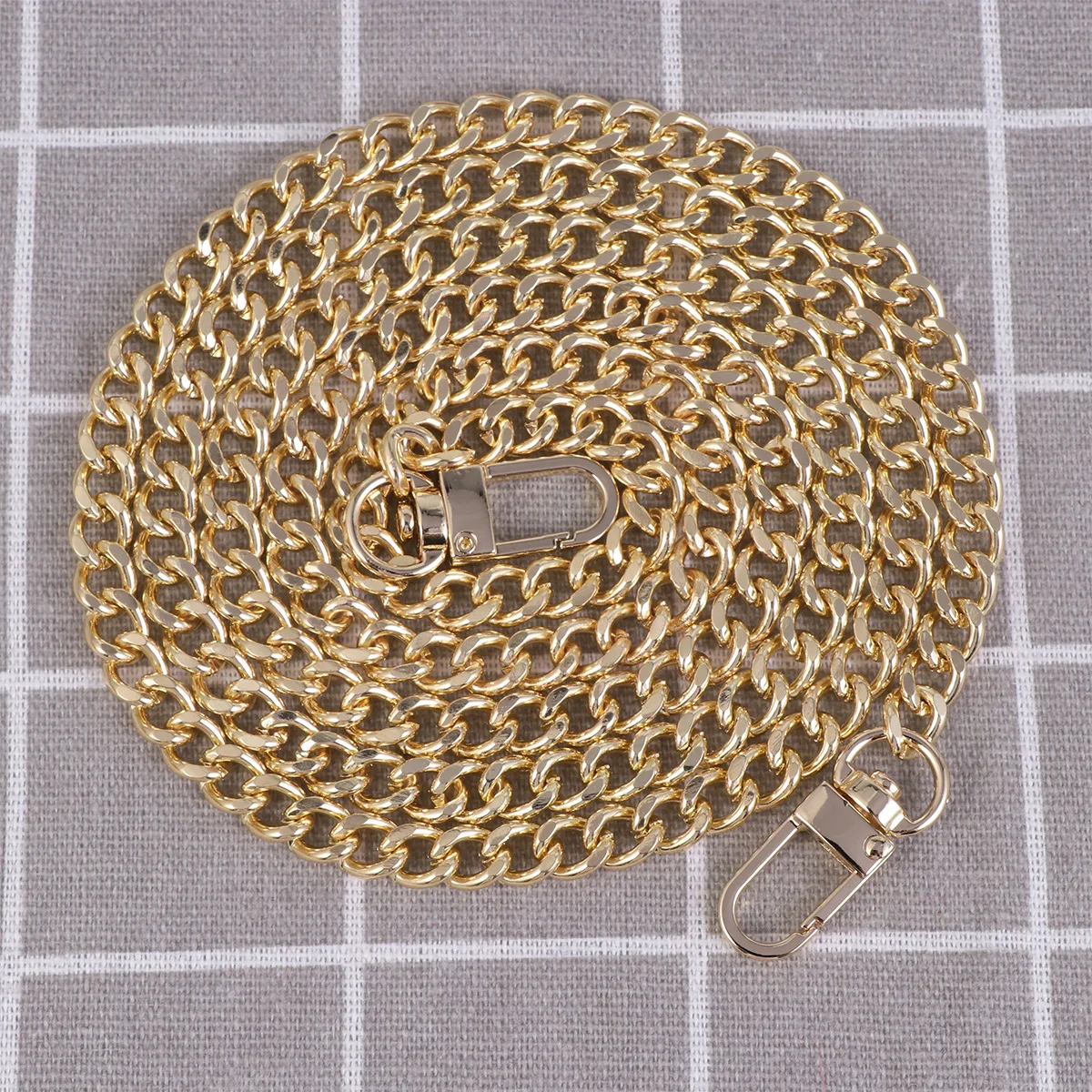 

Metal Chain 2 Buckles Removable Replacement Strap for Shoulder Purse Accessories Jeans Belt Shoes Tie Decorative Iron