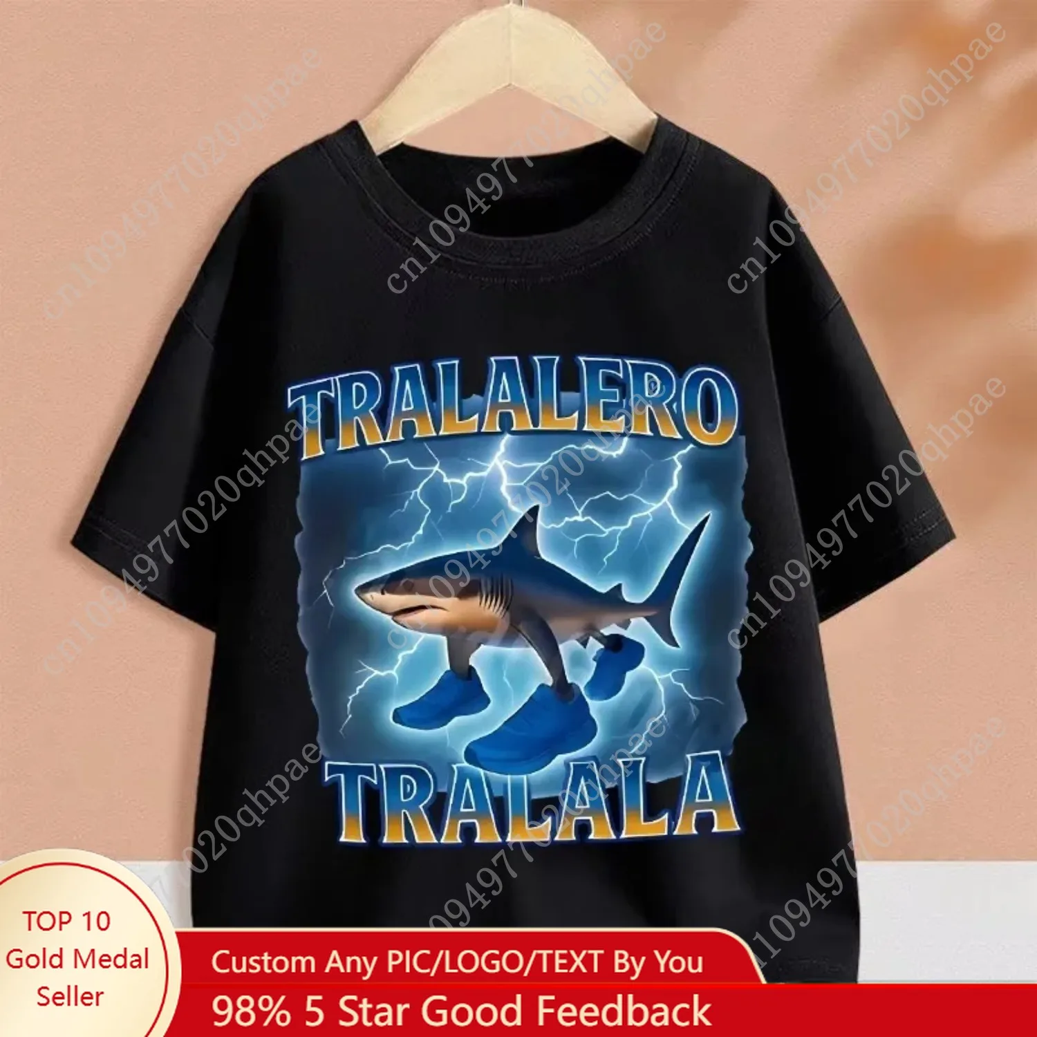 2025 enfants vêtements engraçado italiano Brainrot camiseta dessin animé gráficos casual Vintage garçons filles à manches tribunal