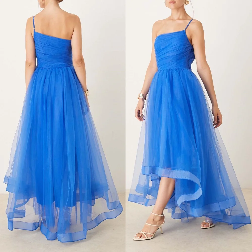

Customized Matching Chinese Style Organza Pleat Ruched A-line One-shoulder Midi Dresses Bespoke Occasion Dresses Exquisite Retro