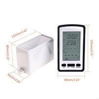 E5BE Digital Wireless Rain Gauge Indoor/Outdoor Temperature for Time Calendar Display