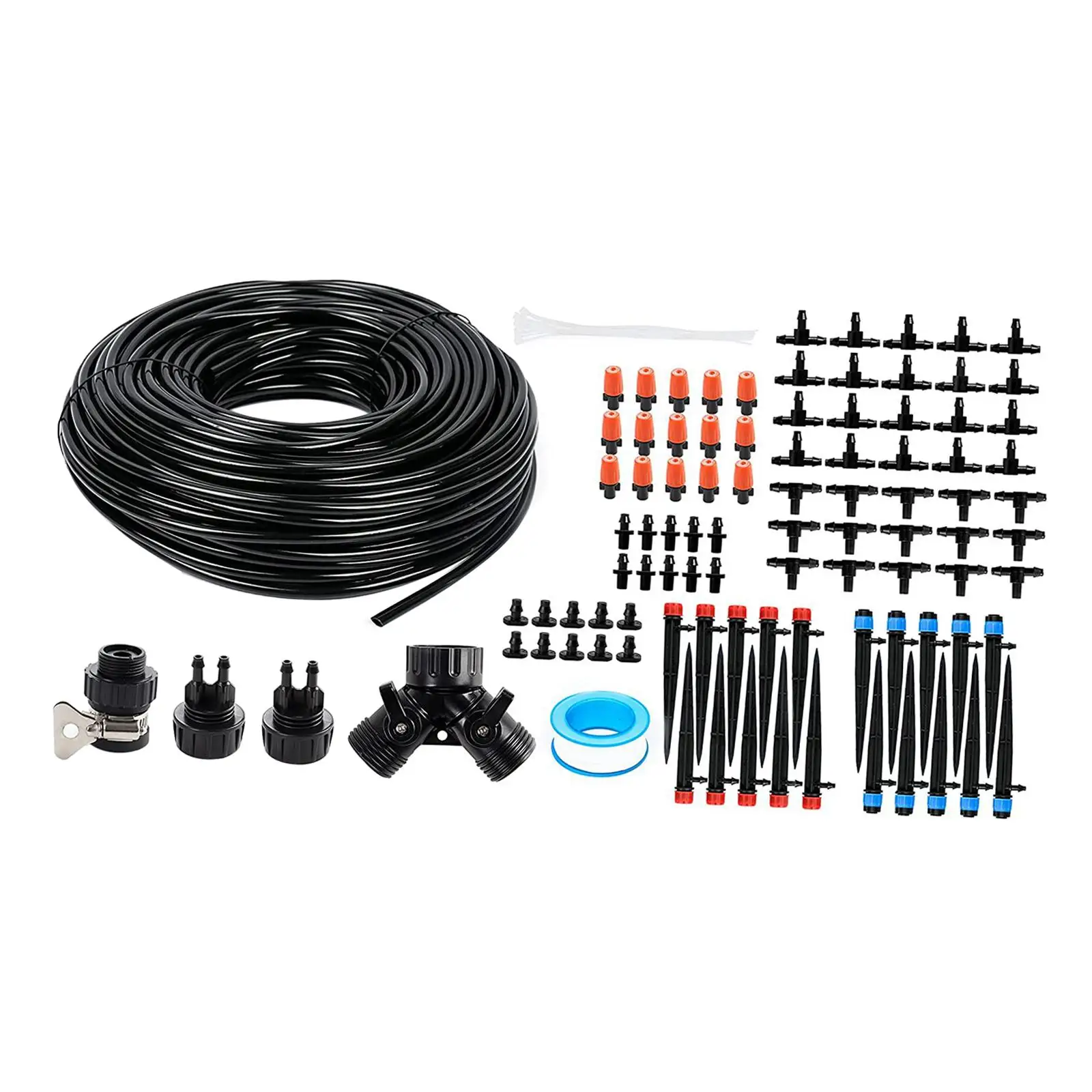 

Drip Irrigation Kit Easy to Install Hose Splitter Garden Irrigation System for