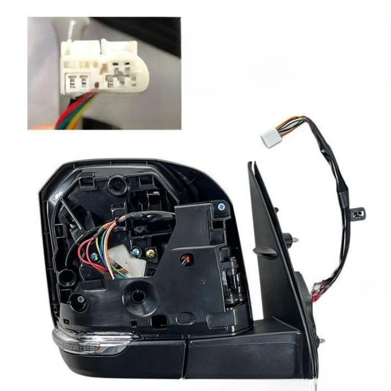 Adequado para 200 séries 6 tipo hiace, retrovisor dobrável elétrico
