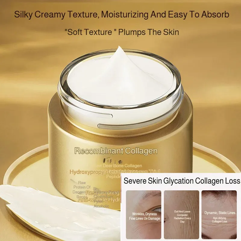

Recombinant Collagen Anti-Wrinkle Cream Hydrating Moisturizing Brightening Lightening Lifting Firming Skin Care Ageless Beauty