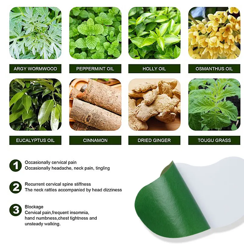 12ชิ้น/กล่อง Mugwort ไหล่ Care Patch จีนยารักษาไหล่แช่แข็ง Arthritis Joint Pain Osteophytes สุขภาพสติกเกอร์