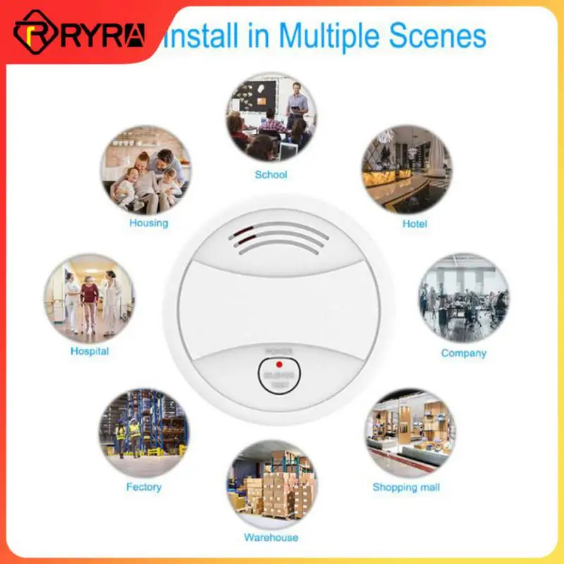 إنذار الحريق نظام أمن الوطن الضغط توقيت لاسلكي عن بعد 80db الأحمر Led فلاش دعم اليكسا المنزل Ifttt الحياة الذكية