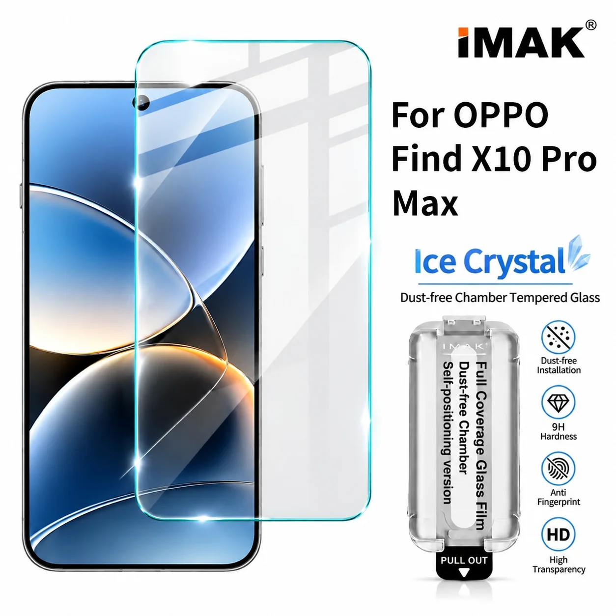 For OPPO Find X10 Pro Max 5G Tempered Glass Protector Film Anti Scratch Support Fingerprint FM0031