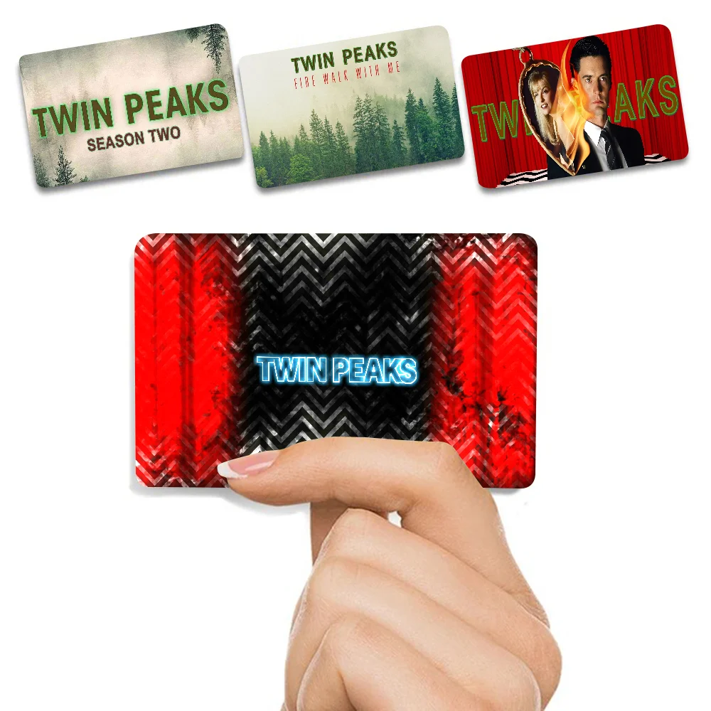 Vintage Twin Peaks Film Matte Film Cover Skin Aufkleber für Kreditkarte Bank Debit Bus Karte