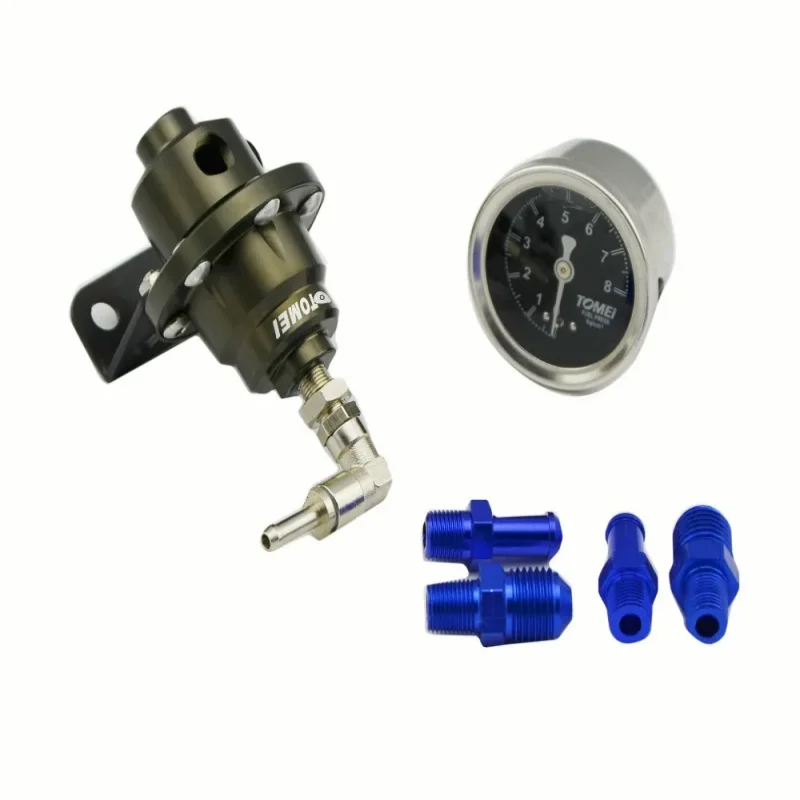 Universal Adjustable Tomei style Fuel Pressure Regulator With original gauge and instructions Titanium Color