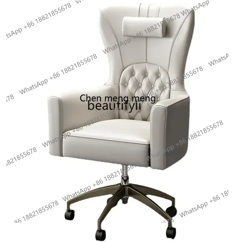 new  Italian Light Luxury High-End Executive Chair Study Office Chair Post-Modern Simple Lifting to Computer Chair ss 8617