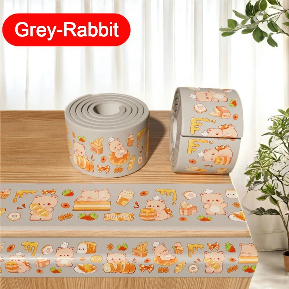 

Durable 2m Desk Edge Guard Strip Soft Thickened Wall Corner Protector Cartoon Self Adhesive Foam Bumper for Baby Safety