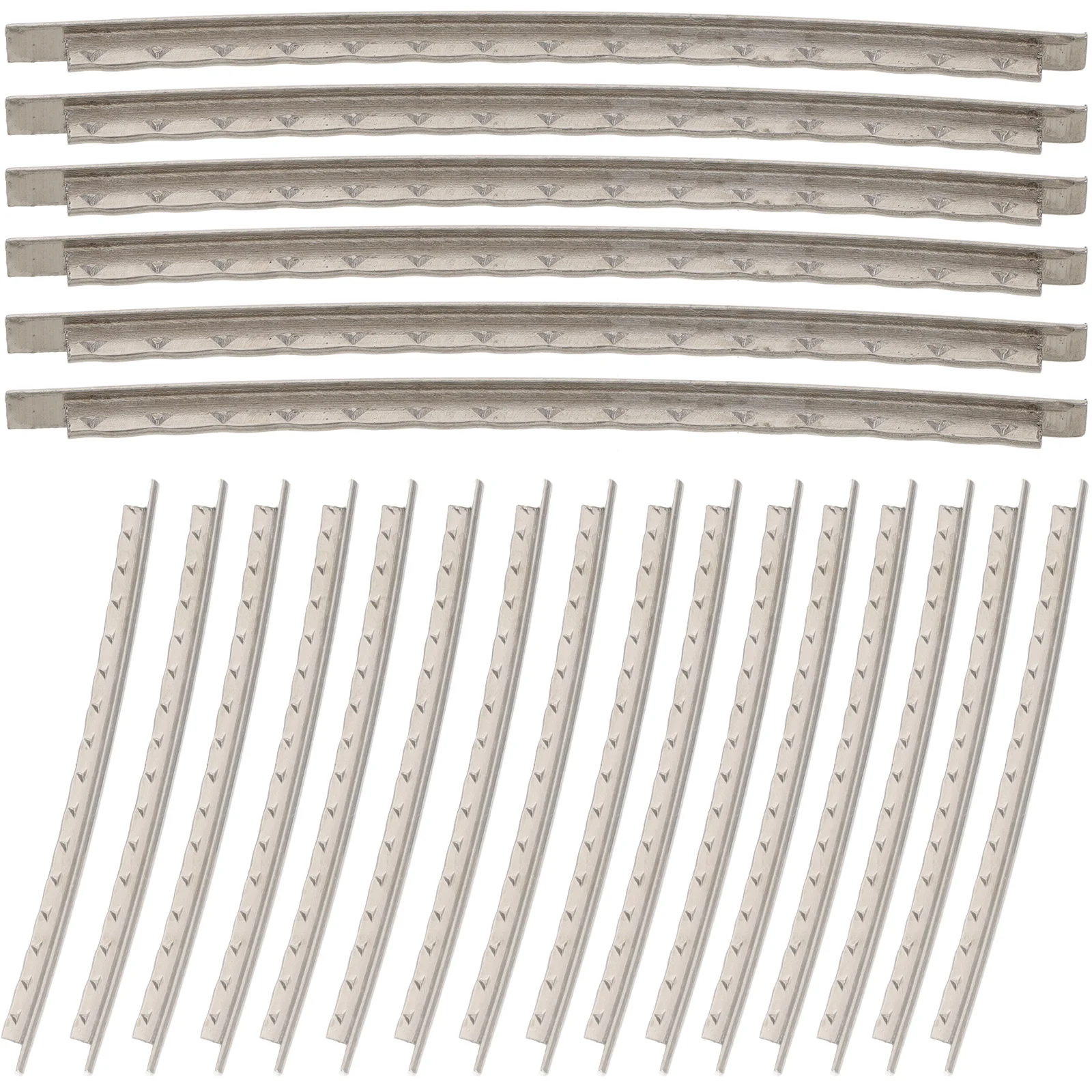 

40 Pcs Guitar Frets Parts Work Electric Fingerboard Maintenance Acoustic Tool Wire Bender Cupronickel White Copper Files Repair
