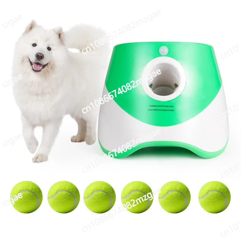 Automatic Dog Ball Launcher Pet Tennis Thrower Outdoor Interactive Fetch Machine Funny Dog Toys
