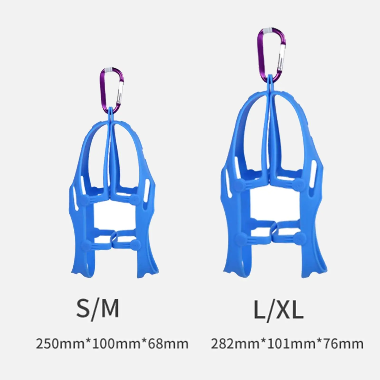 Gantungan sepatu untuk klip sepatu tas untuk ransel tempat sepatu silikon sarung sepatu untuk luar ruangan mendaki perjalanan lemari mendaki