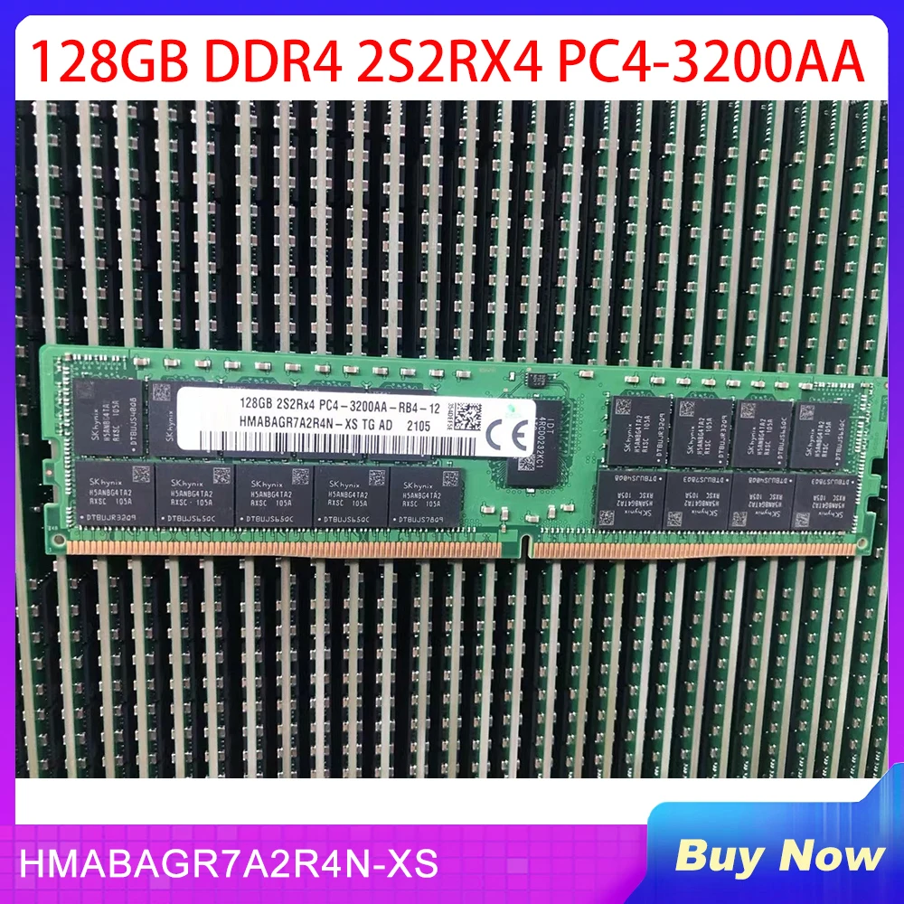 1 PCS For SKhynix Server Memory 128G 2S2RX4 3200 REG HMABAGR7A2R4N-XS