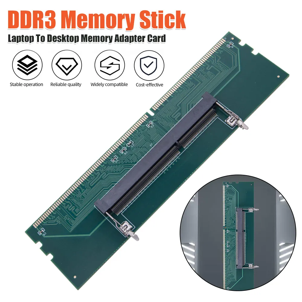 

1/2pcs SO-DIMM To PC DIMM Card Laptop To Desktop Memory Adapter Card DDR3 DDR4 DDR5 Memory RAM Memory Adapter