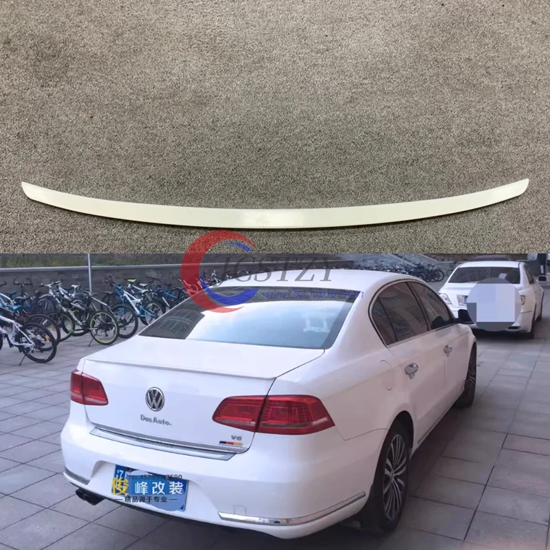 For volkswagen passat nms spoiler 2013-2016 model passat spoiler High Quality ABS Material Car Rear Wing Primer Color spoiler